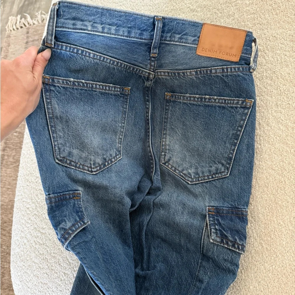 Denim Forum Wide Leg Jeans - Picture 4 of 4